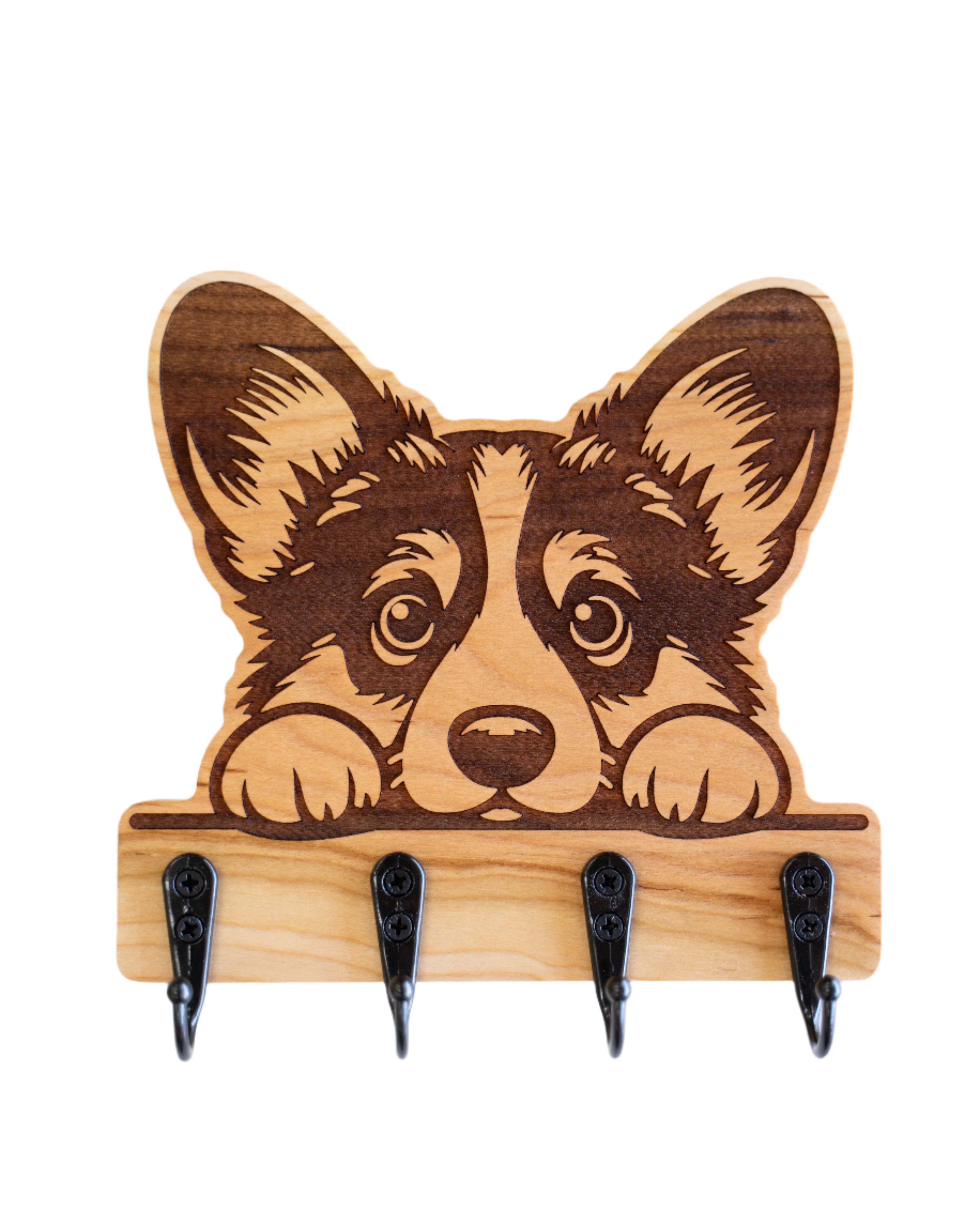 Peeking Corgi 01 Wall Hanger