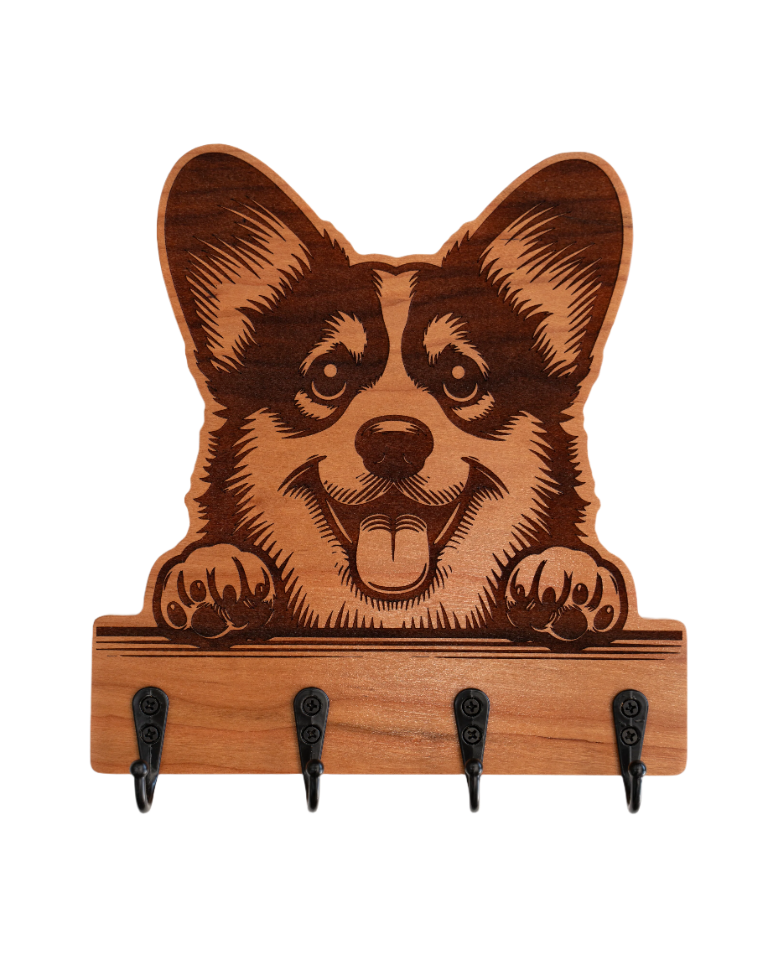 Peeking Pembroke Corgi 01 Wall Hanger