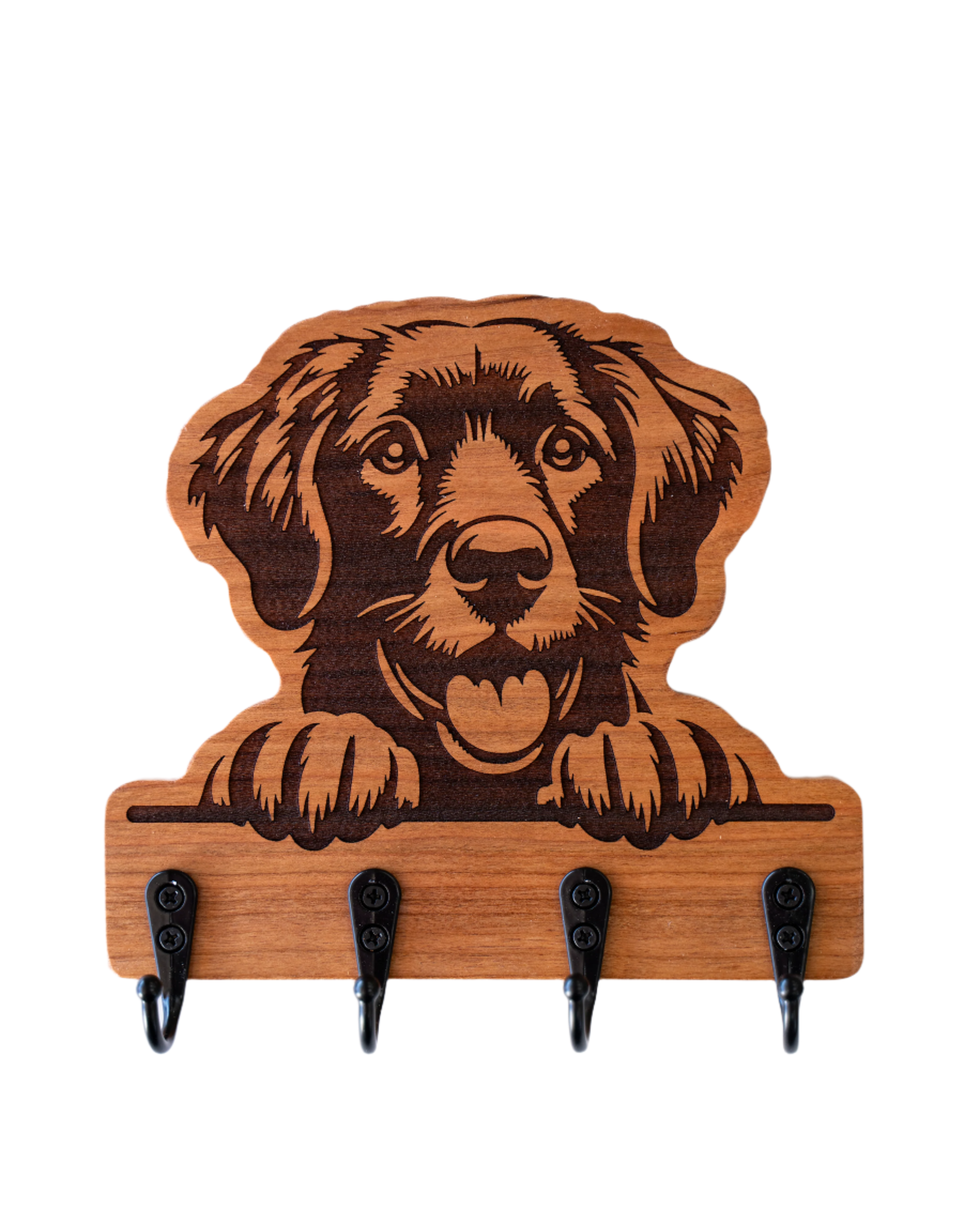 Peeking Golden Retriever Wall Hanger