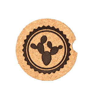 Cactus Circle 02 Car Coaster - GreyForge Customs