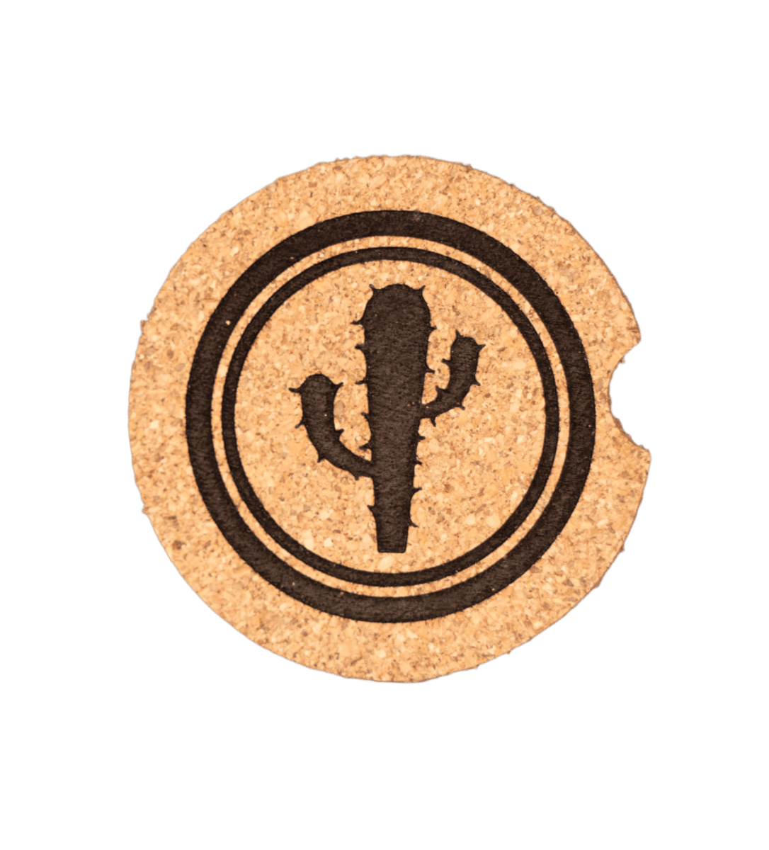 Cactus Circle 04 Car Coaster - GreyForge Customs