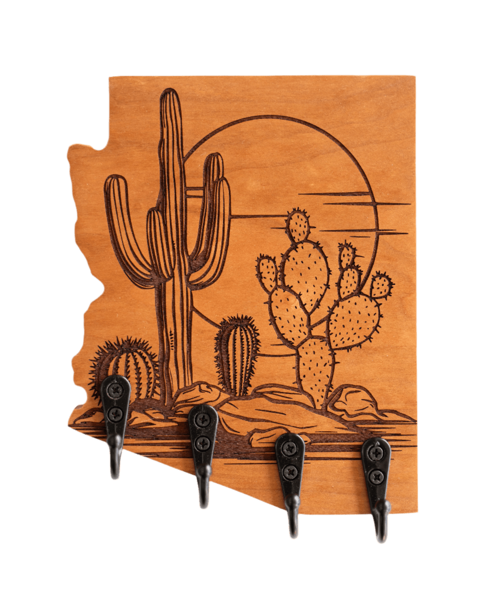 Cactus Scene 01 Arizona Wall Hanger - GreyForge Customs