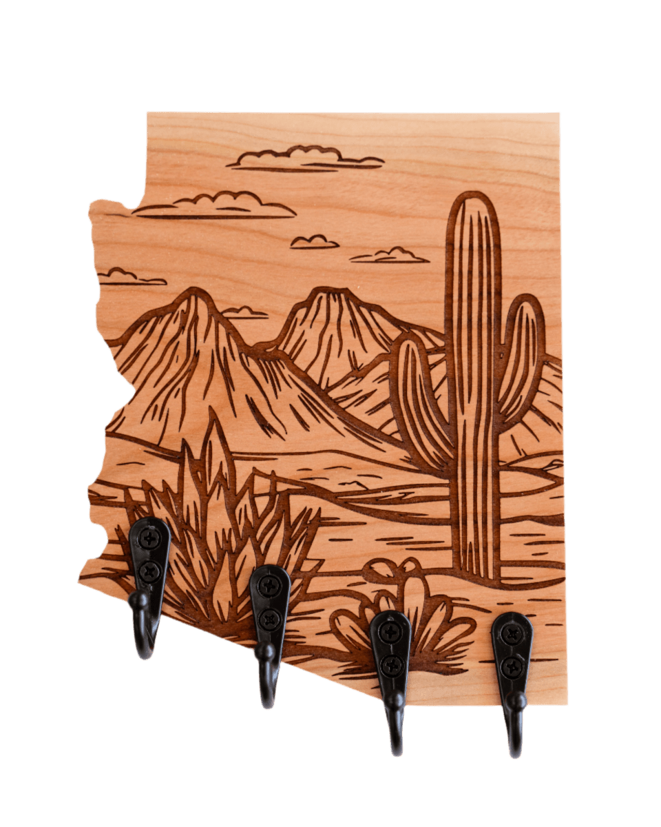 Cactus Scene 37 Arizona Wall Hanger - GreyForge Customs