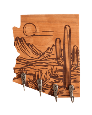 Cactus Scene 40 Arizona Wall Hanger - GreyForge Customs