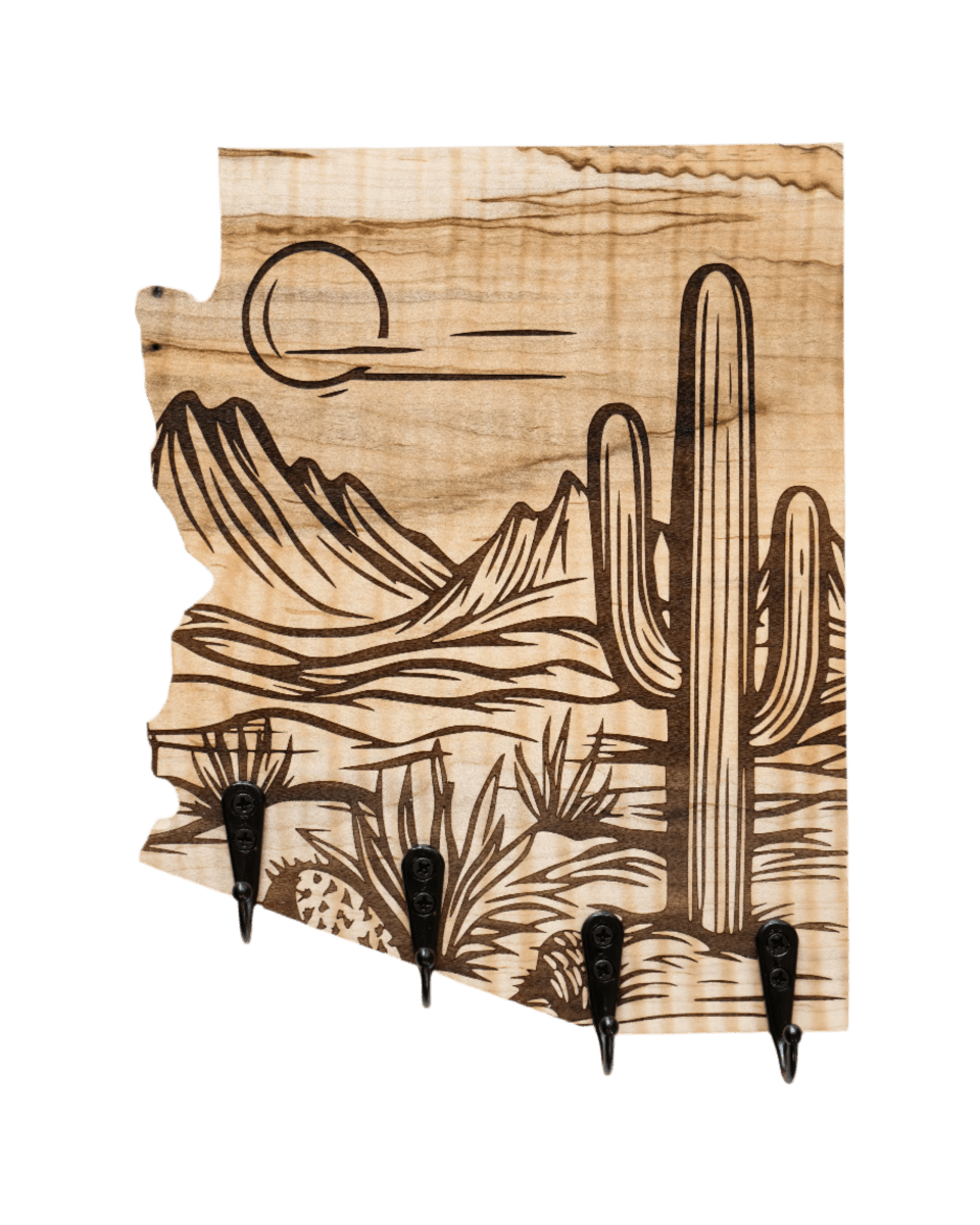 Cactus Scene 40 Arizona Wall Hanger - GreyForge Customs