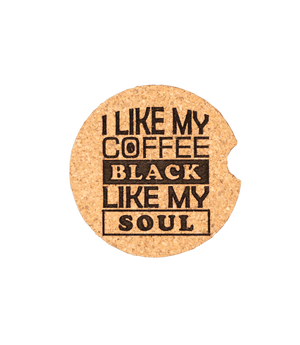 Coffee - Black Soul Car Coaster - GreyForge Customs