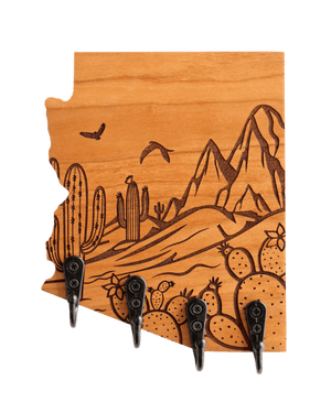 Desert Scene Arizona Wall Hanger - GreyForge Customs