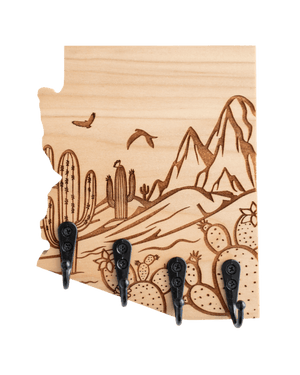 Desert Scene Arizona Wall Hanger - GreyForge Customs