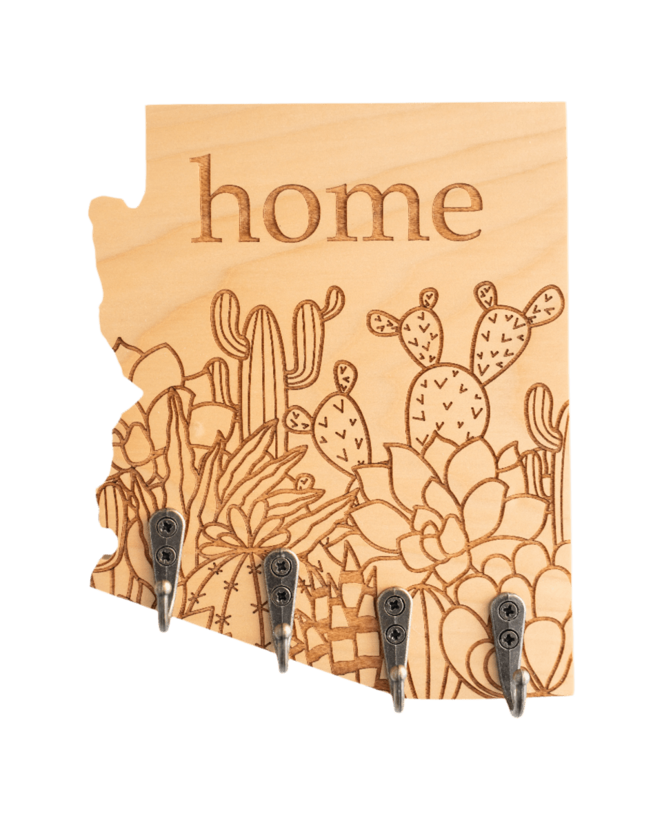 home Succulent Bundle Arizona Wall Hanger - GreyForge Customs