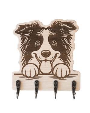Peeking Border Collie 02 Wall Hanger - GreyForge Customs