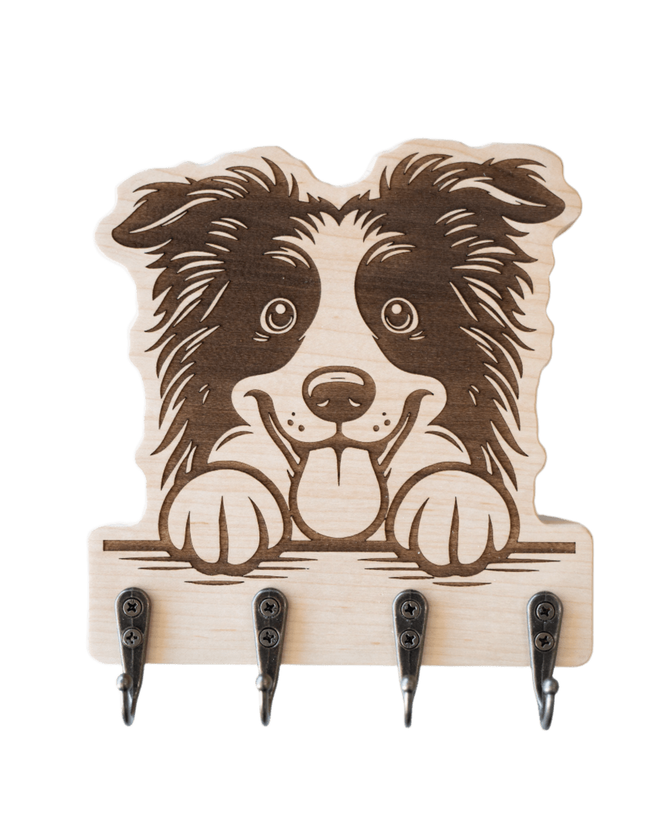 Peeking Border Collie 02 Wall Hanger - GreyForge Customs