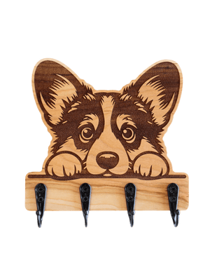Peeking Corgi 01 Wall Hanger - GreyForge Customs