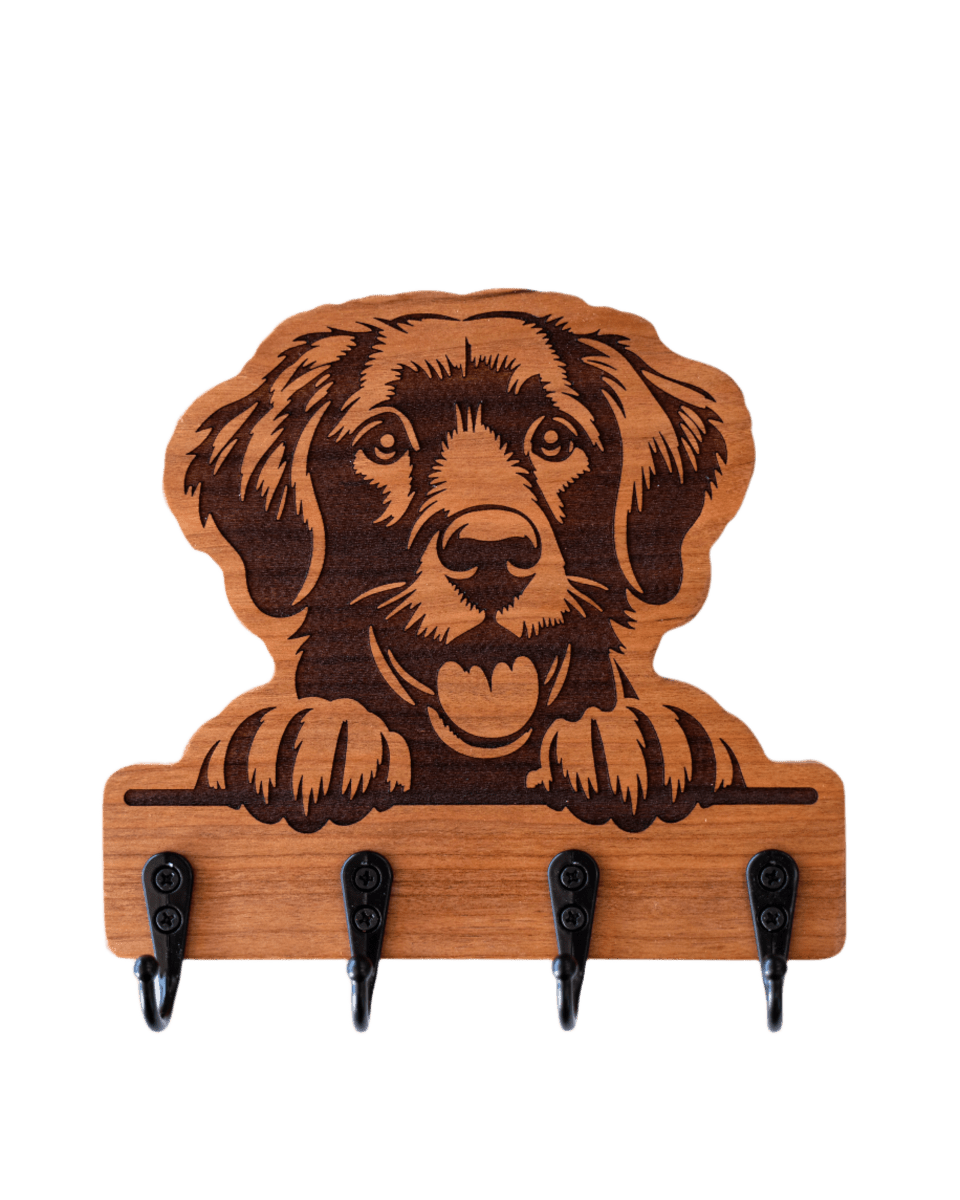 Peeking Golden Retriever Wall Hanger - GreyForge Customs