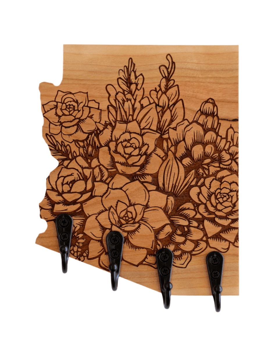 Succulent Bundle 08 Arizona Wall Hanger - GreyForge Customs