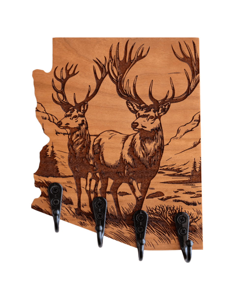 Two Elk Forest Arizona Wall Hanger - GreyForge Customs